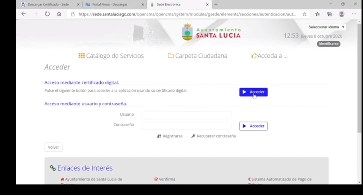 Santa Lucía Difunde Vídeos Explicativos Para Facilitar Los Trámites De ...