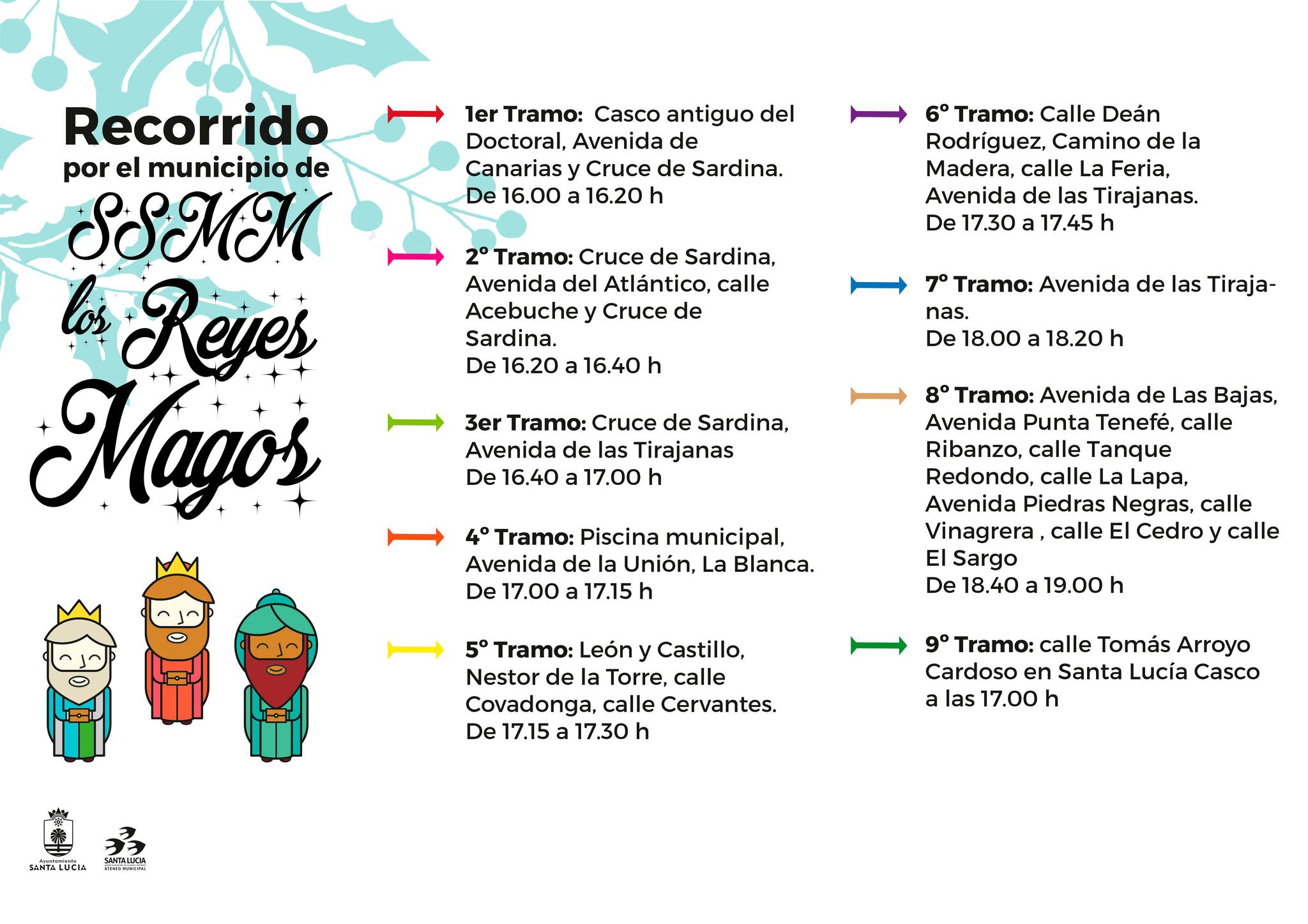 Recorrido De Los Reyes Magos Por Santa Lucía De Tirajana El 5 De Enero 